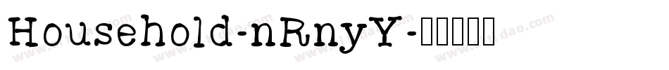 Household-nRnyY字体转换
