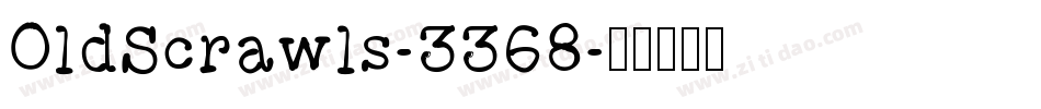 OldScrawls-3368字体转换