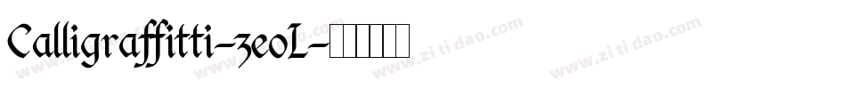 Calligraffitti-3eoL字体转换