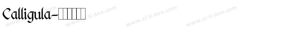 Calligula字体转换