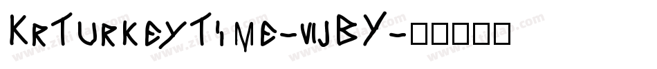 KrTurkeyTime-6jBY字体转换