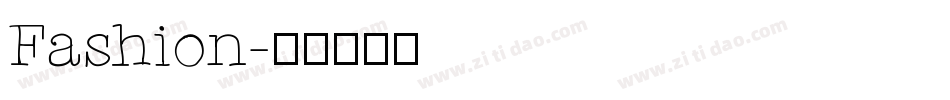 Fashion字体转换
