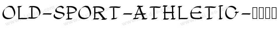 OLD-SPORT-ATHLETIC字体转换