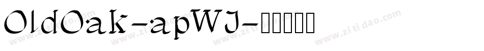 OldOak-apWJ字体转换