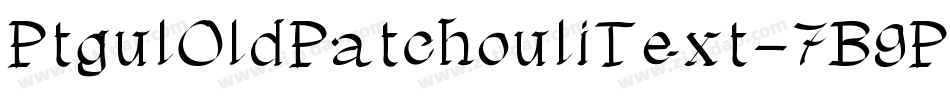 PtgulOldPatchouliText-7B9PE字体转换