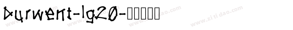 Durwent-lg20字体转换