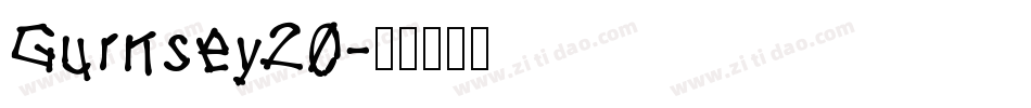 Gurnsey20字体转换