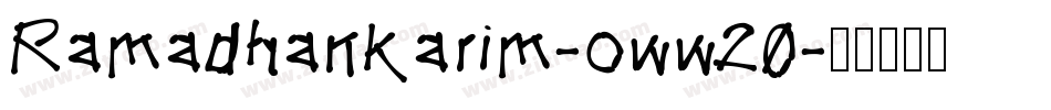 Ramadhankarim-oww20字体转换