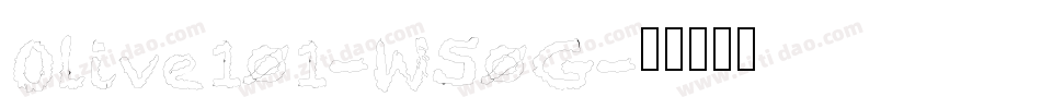 Olive101-W50G字体转换