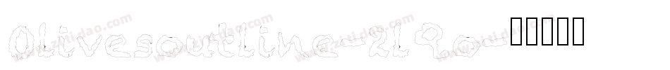 Olivesoutline-2lqo字体转换