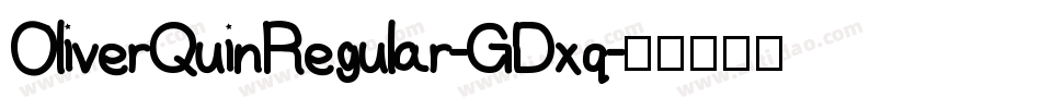 OliverQuinRegular-GDxq字体转换