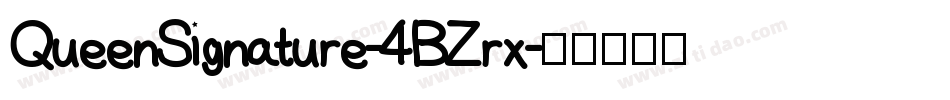 QueenSignature-4BZrx字体转换