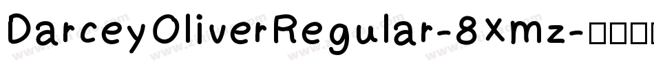 DarceyOliverRegular-8Xmz字体转换
