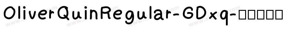 OliverQuinRegular-GDxq字体转换