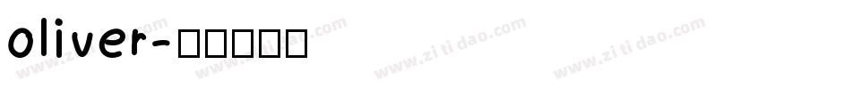 oliver字体转换