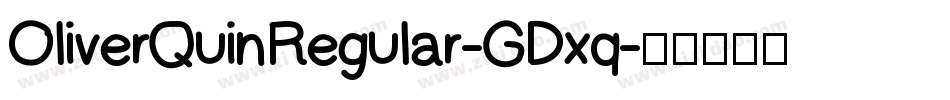 OliverQuinRegular-GDxq字体转换