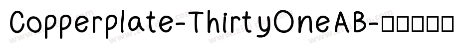 Copperplate-ThirtyOneAB字体转换