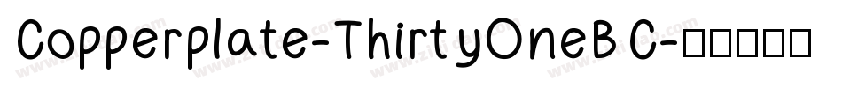 Copperplate-ThirtyOneBC字体转换