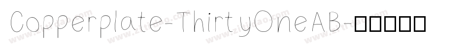 Copperplate-ThirtyOneAB字体转换