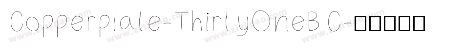 Copperplate-ThirtyOneBC字体转换