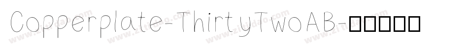 Copperplate-ThirtyTwoAB字体转换