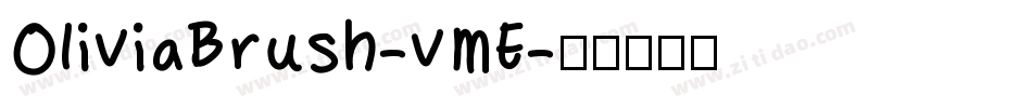 OliviaBrush-vME字体转换
