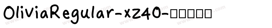 OliviaRegular-xz40字体转换