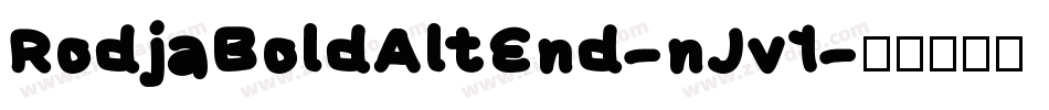 RodjaBoldAltEnd-nJv1字体转换