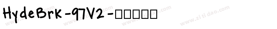 HydeBrk-97V2字体转换