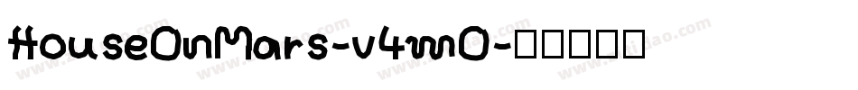 HouseOnMars-v4mO字体转换