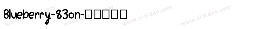 Blueberry-83on字体转换