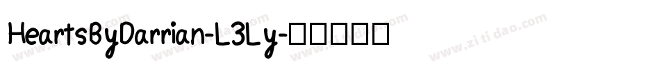 HeartsByDarrian-L3Ly字体转换