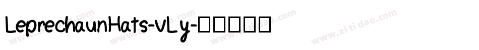 LeprechaunHats-vLy字体转换