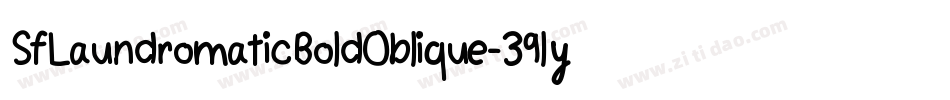 SfLaundromaticBoldOblique-39ly字体转换