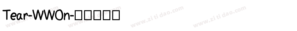 Tear-WWOn字体转换
