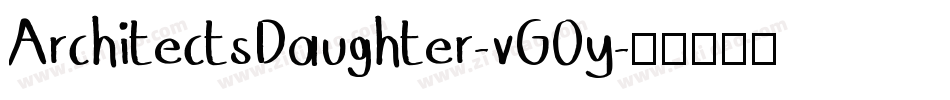 ArchitectsDaughter-vG0y字体转换