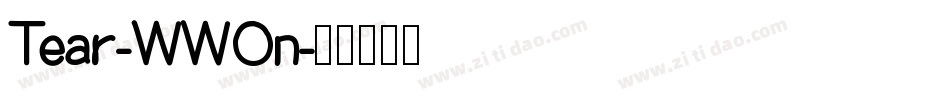 Tear-WWOn字体转换