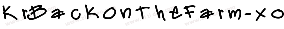KrBackOnTheFarm-xo6V字体转换