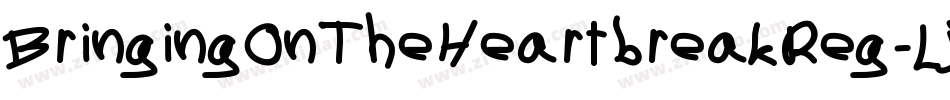 BringingOnTheHeartbreakReg-Ljv3字体转换