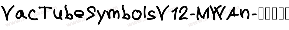 VacTubeSymbolsV12-MWAn字体转换