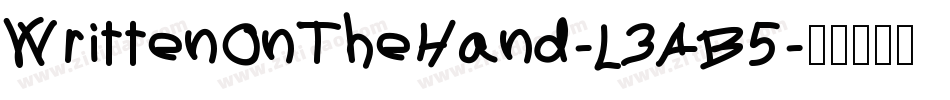 WrittenOnTheHand-L3AB5字体转换