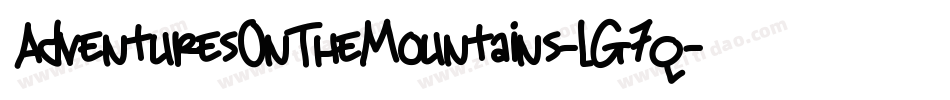 AdventuresOnTheMountains-lG7q字体转换