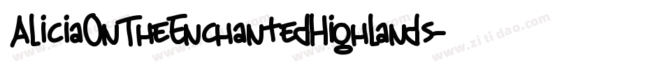 AliciaOnTheEnchantedHighlands-v5qE字体转换