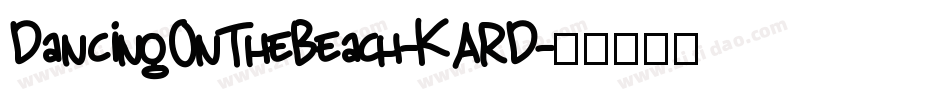 DancingOnTheBeach-KARD字体转换