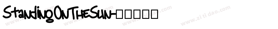 StandingOnTheSun字体转换