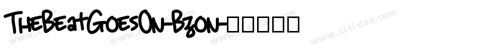 TheBeatGoesOn-Bzon字体转换