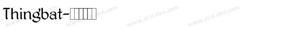 Thingbat字体转换