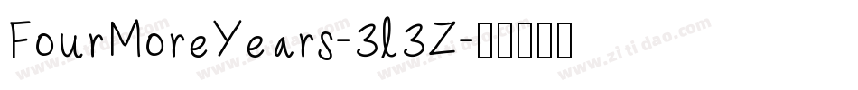 FourMoreYears-3l3Z字体转换