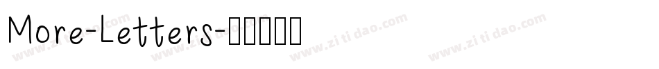 More-Letters字体转换