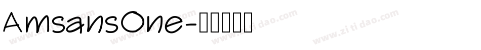 AmsansOne字体转换
